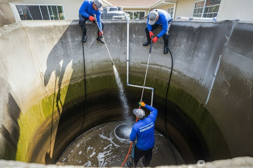 Cement/Concrete Tank Cleaning
